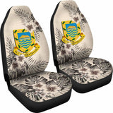 Tuvalu Car Seat Covers The Beige Hibiscus (Set Of Two) 7 232125 - YourCarButBetter