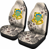 Tuvalu Car Seat Covers The Beige Hibiscus (Set Of Two) 7 232125 - YourCarButBetter