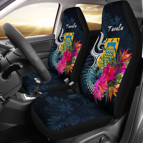 Tuvalu Polynesian Car Seat Covers - Tropical Flower - 105905 - YourCarButBetter