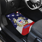 U.S. Coast Guard Car Floor Mats Custom American Flag 211008 - YourCarButBetter