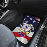 U.S. Coast Guard Car Floor Mats Custom American Flag 211008 - YourCarButBetter