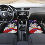 U.S. Coast Guard Car Floor Mats Custom American Flag 211008 - YourCarButBetter