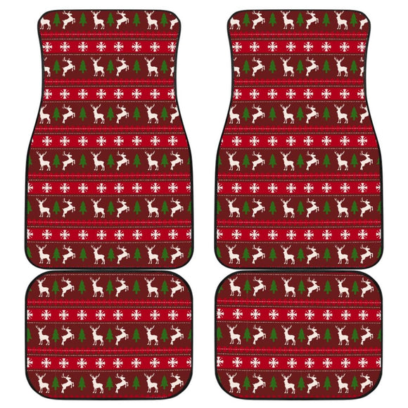 Ugly Christmas Reindeer Custom Car Decoration Car Floor Mats 210601 - YourCarButBetter