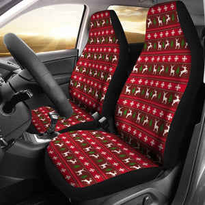 Ugly Christmas Reindeer Custom Car Decoration Car Seat Covers 210601 - YourCarButBetter