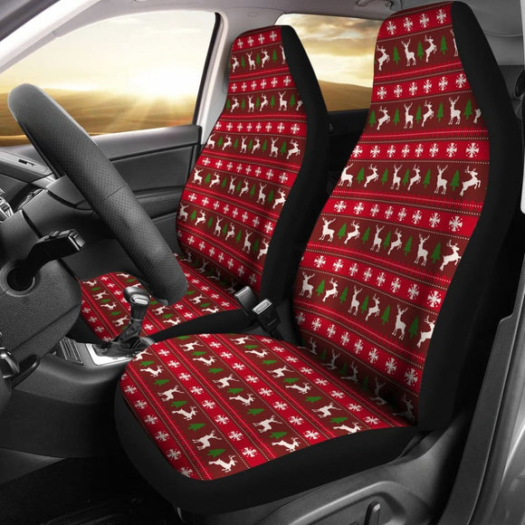 Ugly Christmas Reindeer Custom Car Decoration Car Seat Covers 210601 - YourCarButBetter