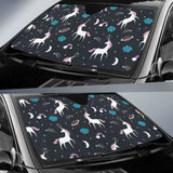 Unicorn Rainbows Moon Clound Star Pattern Car Auto Sun Shades 172609 - YourCarButBetter