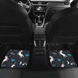 Unicorn Rainbows Moon Clound Star Pattern Front And Back Car Mats 170817 - YourCarButBetter