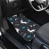 Unicorn Rainbows Moon Clound Star Pattern Front And Back Car Mats 170817 - YourCarButBetter