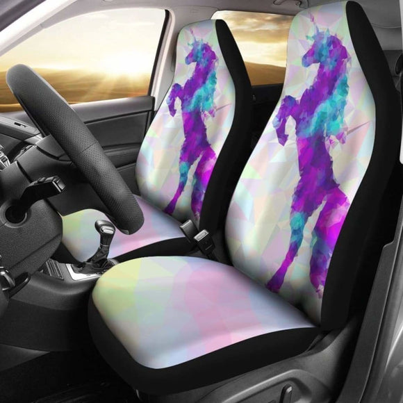 Unicorn With 2 Legs Up Car Seat Covers 170817 - YourCarButBetter