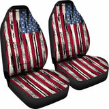 United States Grunge Flag Car Seat Cover 1 232125 - YourCarButBetter