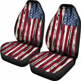 United States Grunge Flag Car Seat Cover 1 232125 - YourCarButBetter