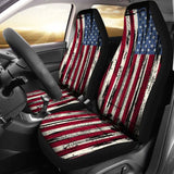 United States Grunge Flag Car Seat Cover 1 232125 - YourCarButBetter