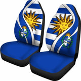 Uruguay Car Seat Covers Flag - Coat Of Arms Amazing 105905 - YourCarButBetter