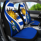 Uruguay Car Seat Covers Flag - Coat Of Arms Amazing 105905 - YourCarButBetter
