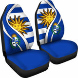 Uruguay Car Seat Covers Flag - Coat Of Arms Amazing 105905 - YourCarButBetter