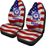 US Coast Guard Car Seat Covers American Flag 211008 - YourCarButBetter