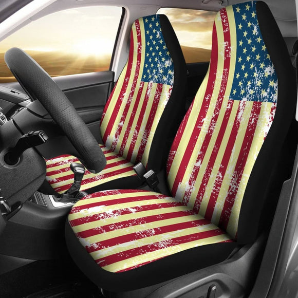 Usa American Flag Car Seat Cover 103131 - YourCarButBetter