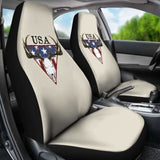 Usa Deer Skull Seat Cover 161012 - YourCarButBetter