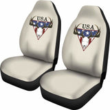 Usa Deer Skull Seat Cover 161012 - YourCarButBetter