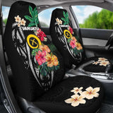 Vanuatu Car Seat Covers Coat Of Arms Polynesian With Hibiscus-2 232125 - YourCarButBetter