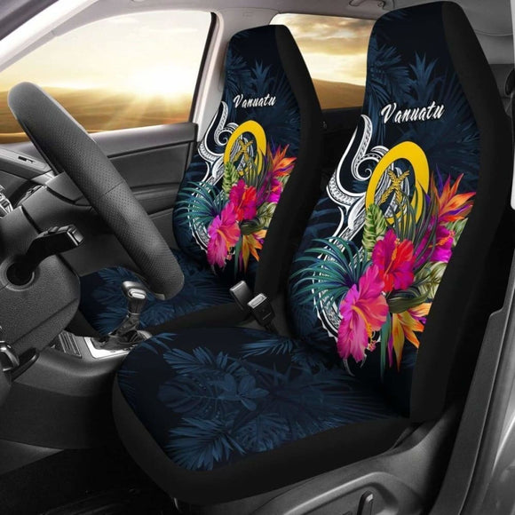 Vanuatu Car Seat Covers Polynesian Tropical Flower 105905 - YourCarButBetter