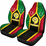 Vanuatu Polynesian Car Seat Covers - Vanuatu Flag And Coat Of Arms - 18 105905 - YourCarButBetter