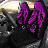 Vanuatu Polynesian Car Seat Covers Pride Seal And Hibiscus Pink - 232125 - YourCarButBetter
