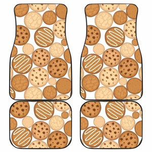 Various Cookie Pattern Front And Back Car Mats 103406 - YourCarButBetter