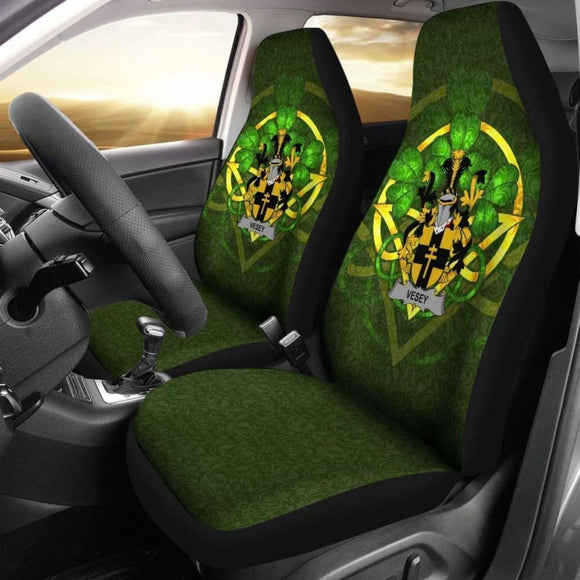 Vesey Ireland Car Seat Cover Celtic Shamrock (Set Of Two) 154230 - YourCarButBetter