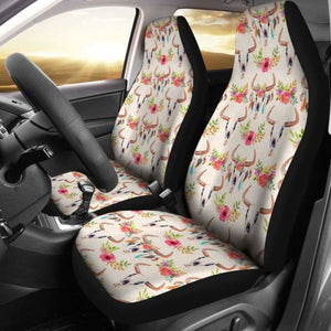 Viking Baphomet Skull Car Seat Covers 105905 - YourCarButBetter