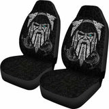 Viking Car Seat Covers Odin’S Eye With Raven 144909 - YourCarButBetter