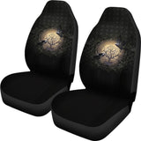 Viking Car Seat Covers Odin’S Raven Tree Of Life Valknut Rune Circle 144909 - YourCarButBetter