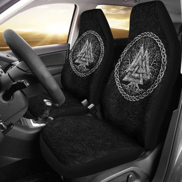 Viking Car Seat Covers Yggdrasil Valknut 7 110424 - YourCarButBetter