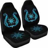 Viking Dragon Helm Of Awe Aegishjalmur Car Seat Covers 144909 - YourCarButBetter