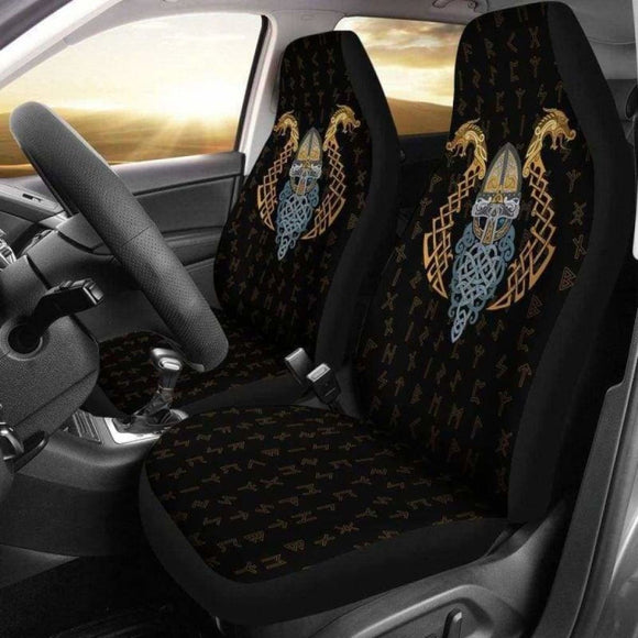 Viking Dragon Odin Rune Car Seat Covers 144909 - YourCarButBetter