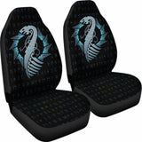 Viking Dragon With Rune Car Seat Covers 105905 - YourCarButBetter