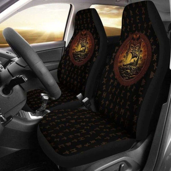 Viking Drakkar Longship Warrior Car Seat Covers 144909 - YourCarButBetter