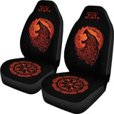 Viking Fenrir Vegvisir Symbol Car Seat Covers 210506 - YourCarButBetter