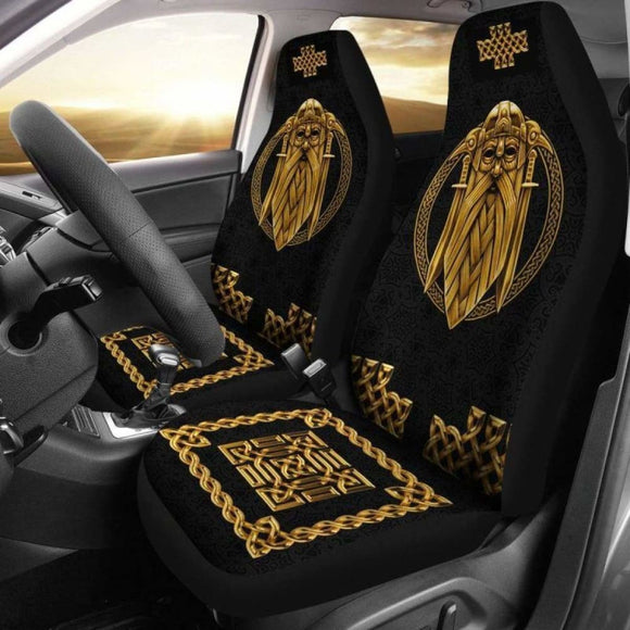 Viking Golden God Odin Car Seat Covers 144909 - YourCarButBetter