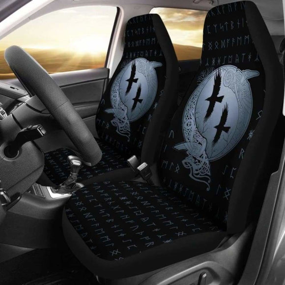 Viking Huginn And Muninn Car Seat Covers 105905 - YourCarButBetter