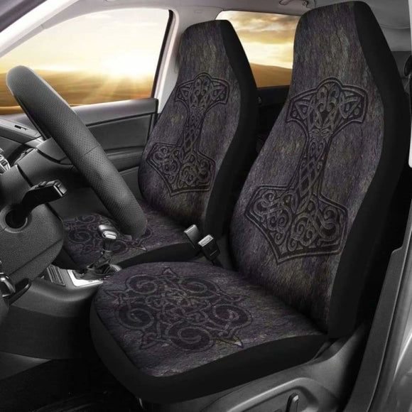 Viking Mjolnir Thor’S Hammer Car Seat Covers 144909 - YourCarButBetter