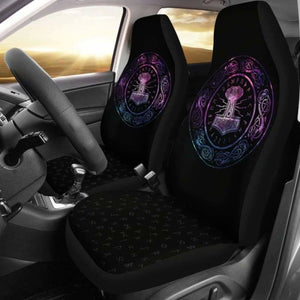 Viking Mjolnir Thor’S Hammer Rune Car Seat Covers 144909 - YourCarButBetter