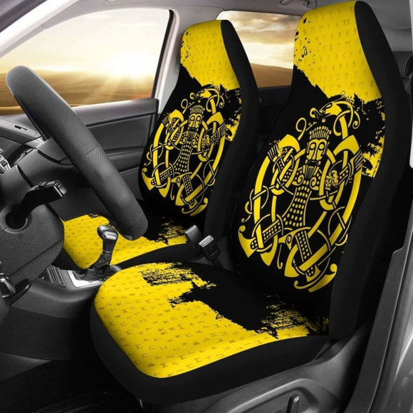 Viking Norse God Loki Knotwork Bound Car Seat Covers 105905 - YourCarButBetter