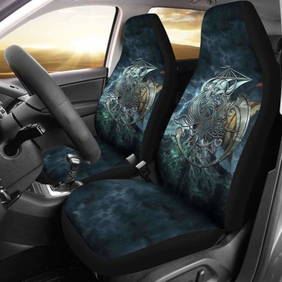 Viking Odin Drakkar Longship Car Seat Covers 144909 - YourCarButBetter