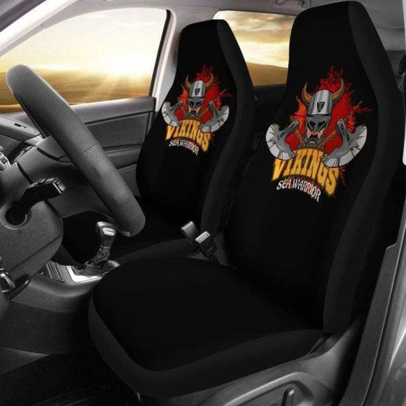 Viking Odin The Norse God Sea Warrior Car Seat Covers Amazing 105905 - YourCarButBetter