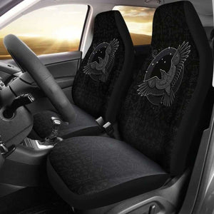 Viking Odin’S Raven Car Seat Covers 144909 - YourCarButBetter