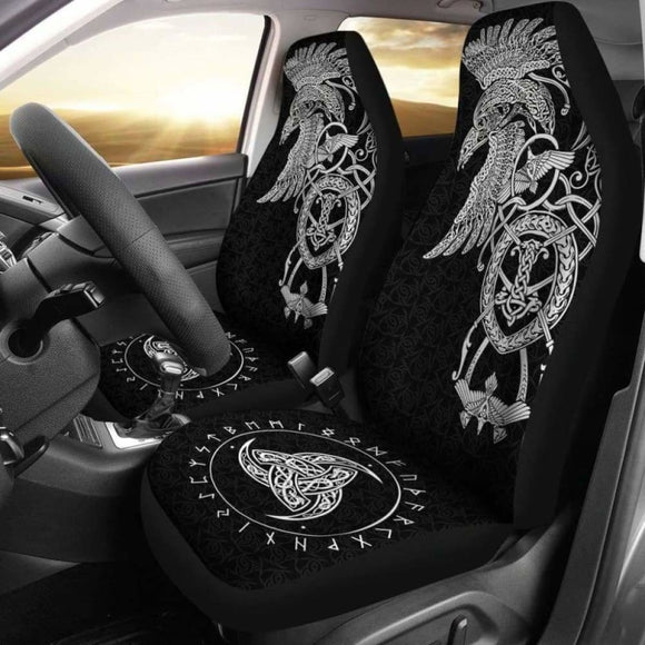 Viking Odin’S Raven Horn Of Odin Car Seat Covers 144909 - YourCarButBetter