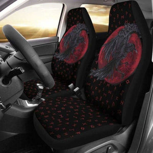 Viking Odin’S Raven Rune Car Seat Covers 144909 - YourCarButBetter