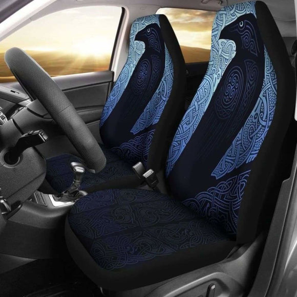 Viking Odin’S Raven Triskele Car Seat Covers 144909 - YourCarButBetter