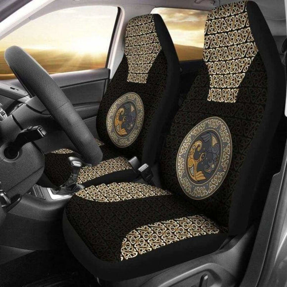 Viking Odin’S Ravens Hugin And Munin Car Seat Covers 144909 - YourCarButBetter